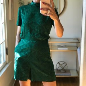 sandro green jumpsuit